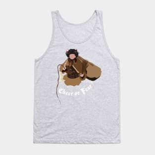 Dwight Schrute Cheer or Fear Belsnickel Art – The Office (white text) Tank Top